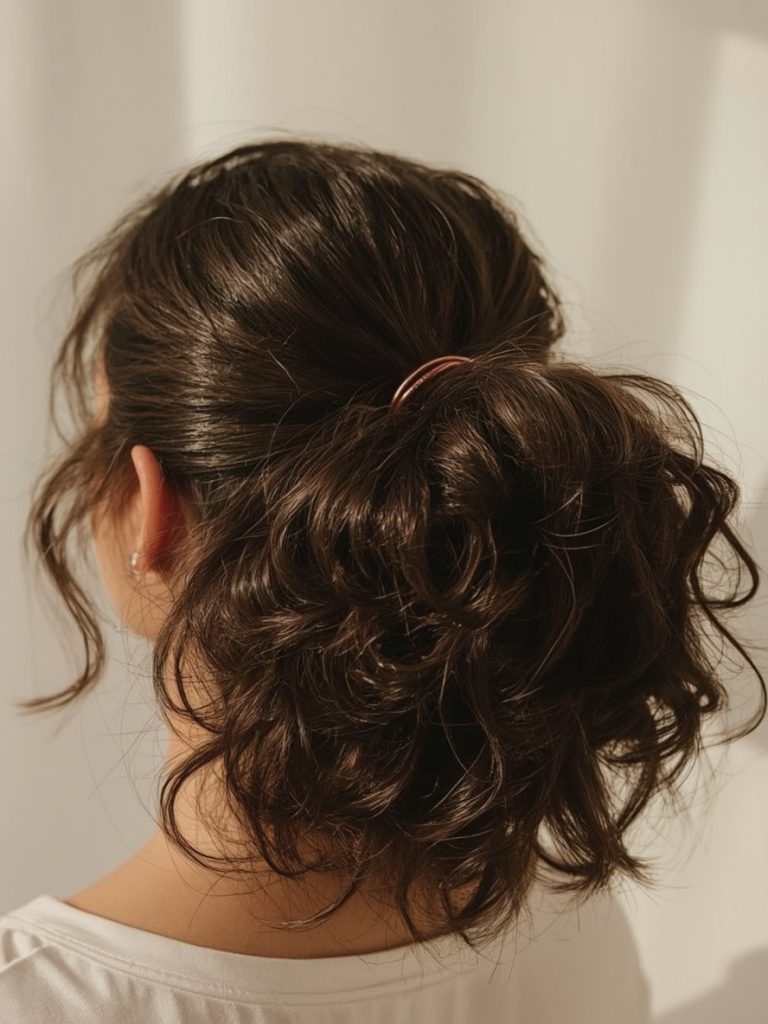 Grad Hairstyles: Embellished Updo