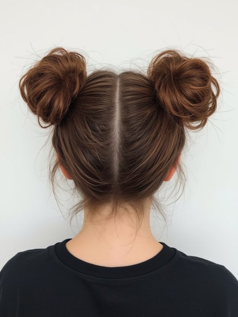 Chocolate Copper Hair: Fishtail Braid Across the Head