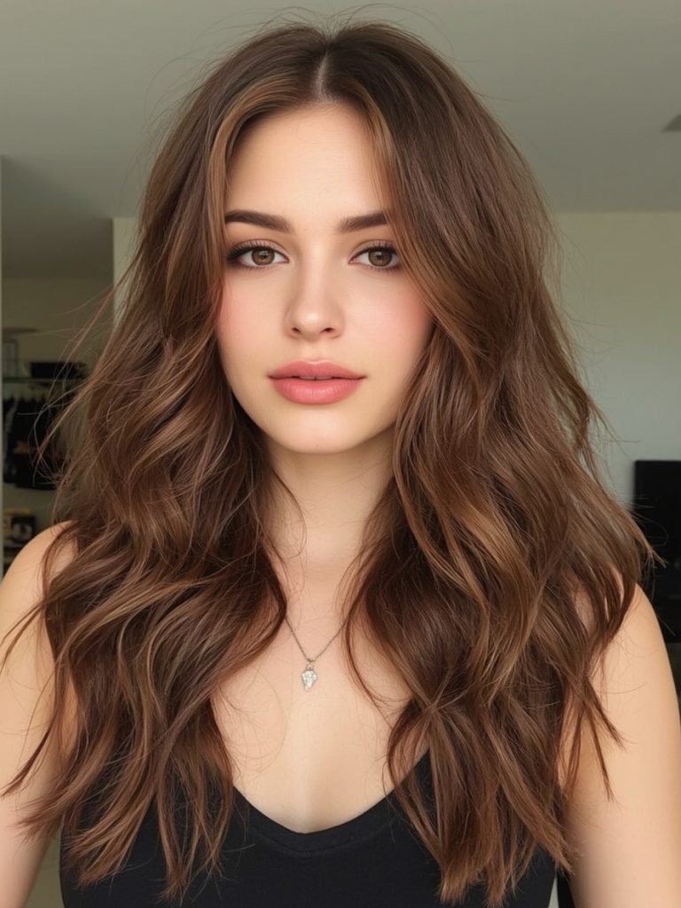 Chocolate Copper Hair: Blunt Bob Beauty