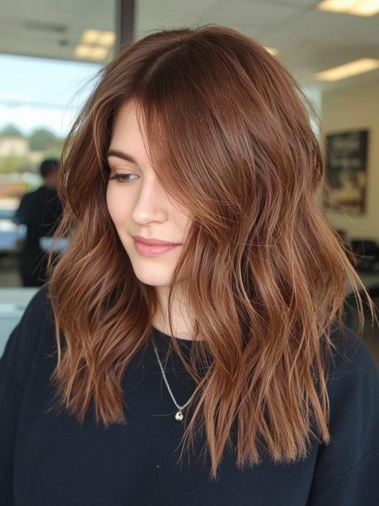 Chocolate Copper Hair: Top Knot Twist