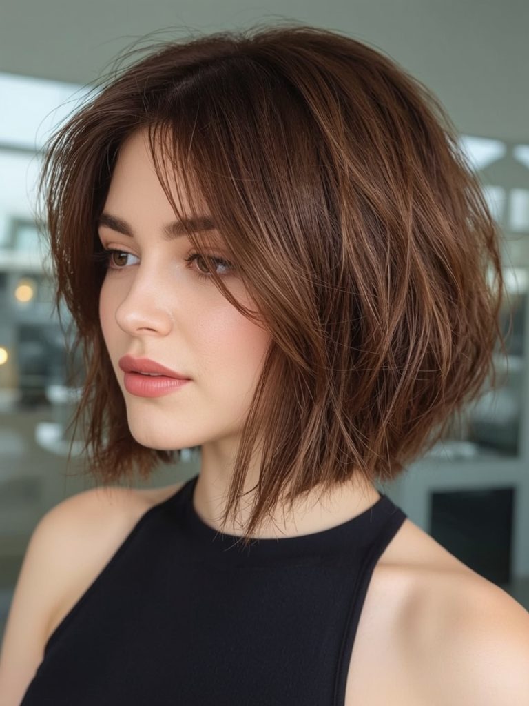 Chocolate Copper Hair: Accessorized Allure