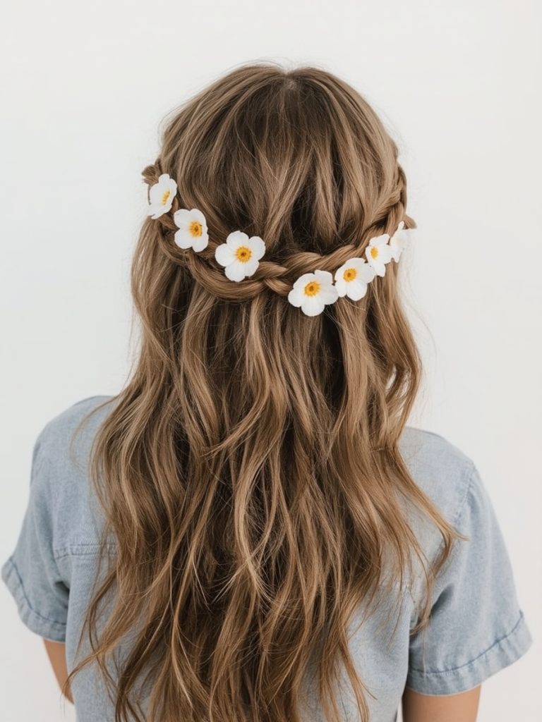 High Bun With Scarf: An Easy Summer Hairstyle