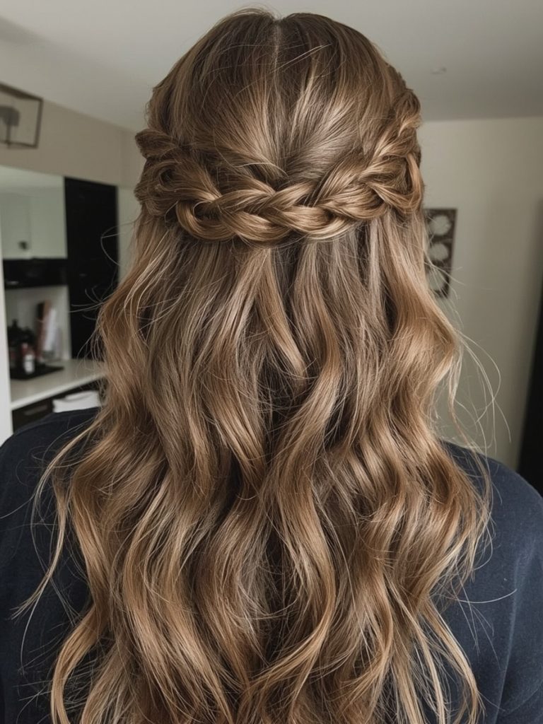 Grad Hairstyles: Twisted Crown Braid