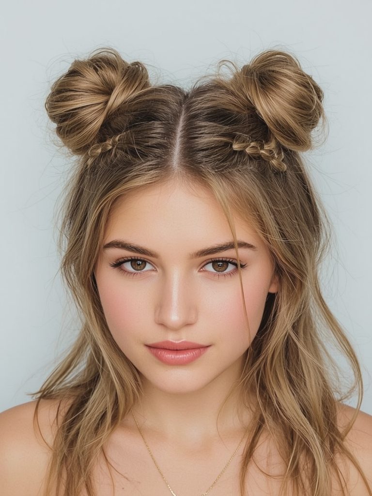 Twisted Half-Updo: An Easy Summer Hairstyle