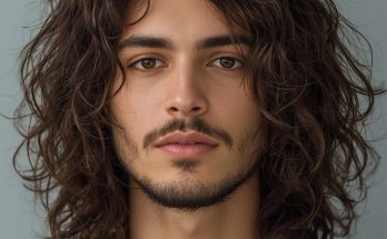 Men's Curly Haircut: The Shoulder Length Waves