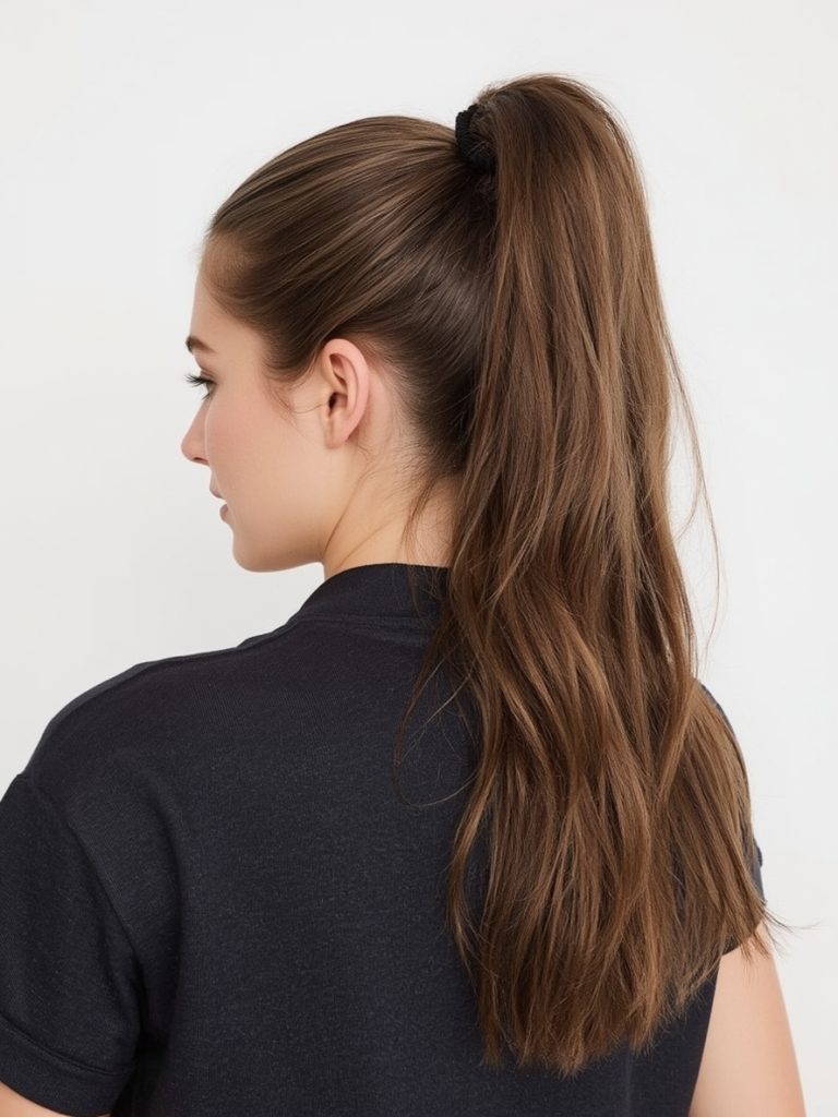 Sleek High Ponytail: An Easy Summer Hairstyle