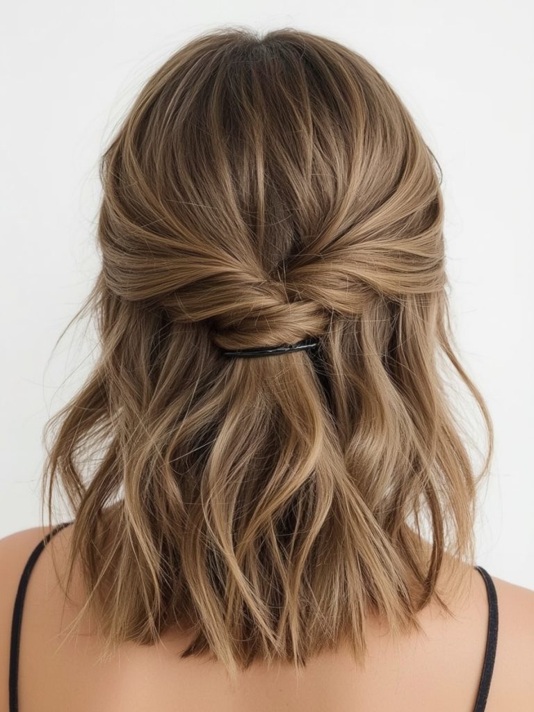 Low Ponytail with a Twist: An Easy Summer Hairstyle