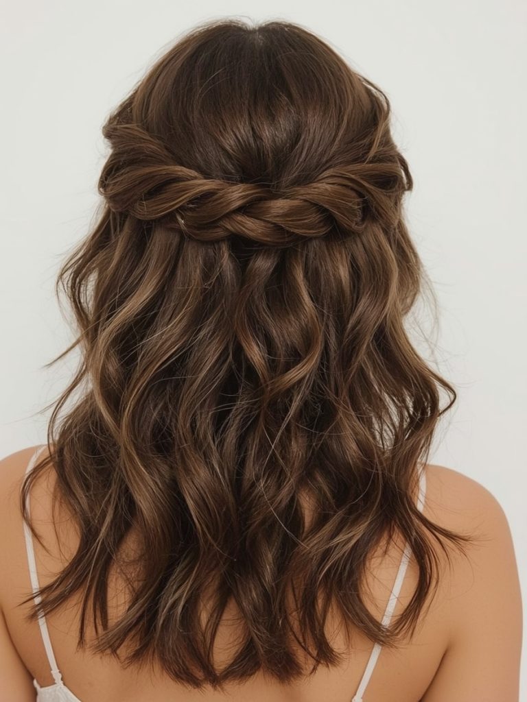 Grad Hairstyles: Twisted Half-Updo