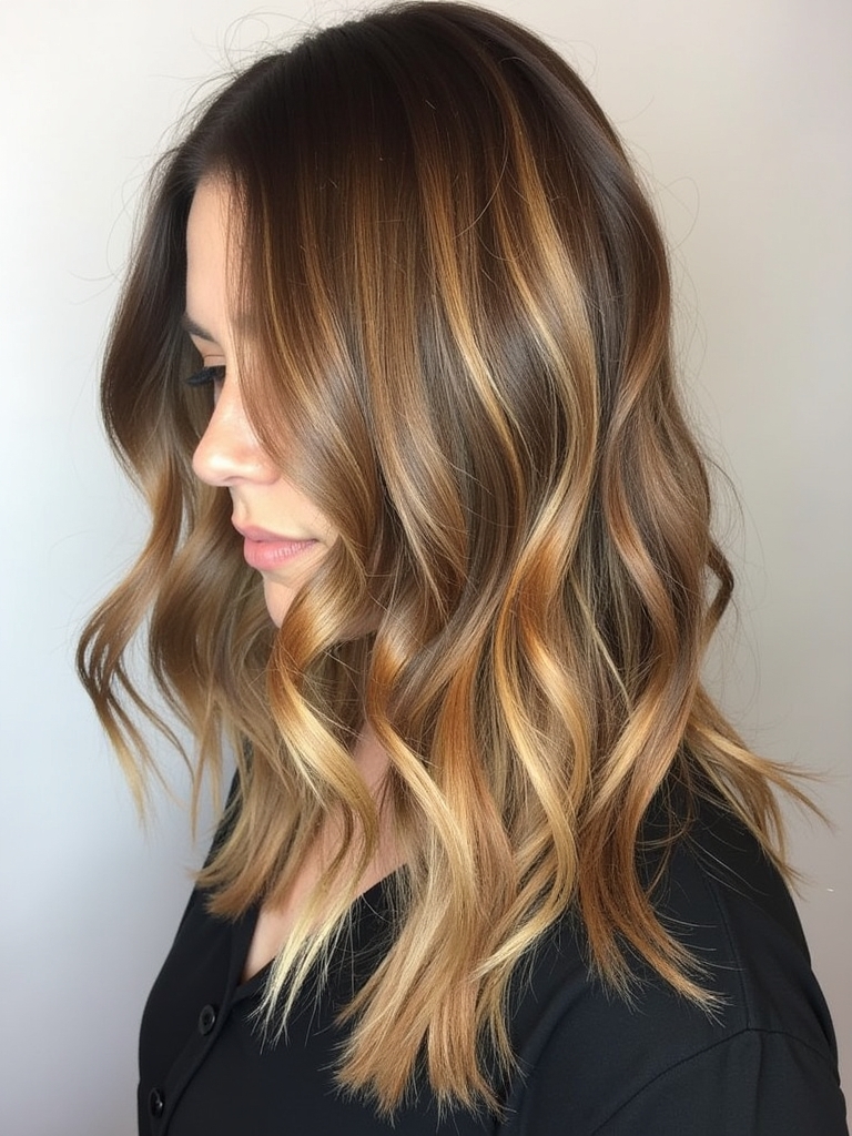 Trendsetting Honey Brown Balayage