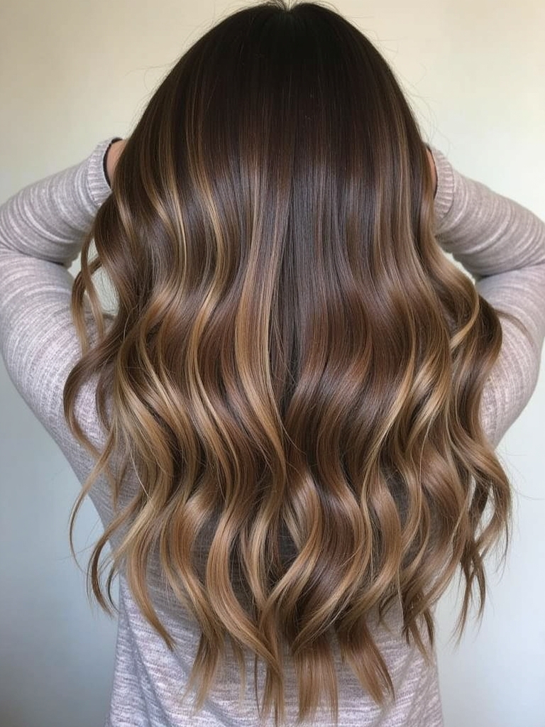 Soft Honey Brown Balayage