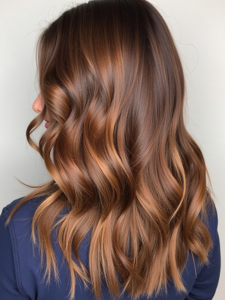 Glamorous Honey Brown Balayage