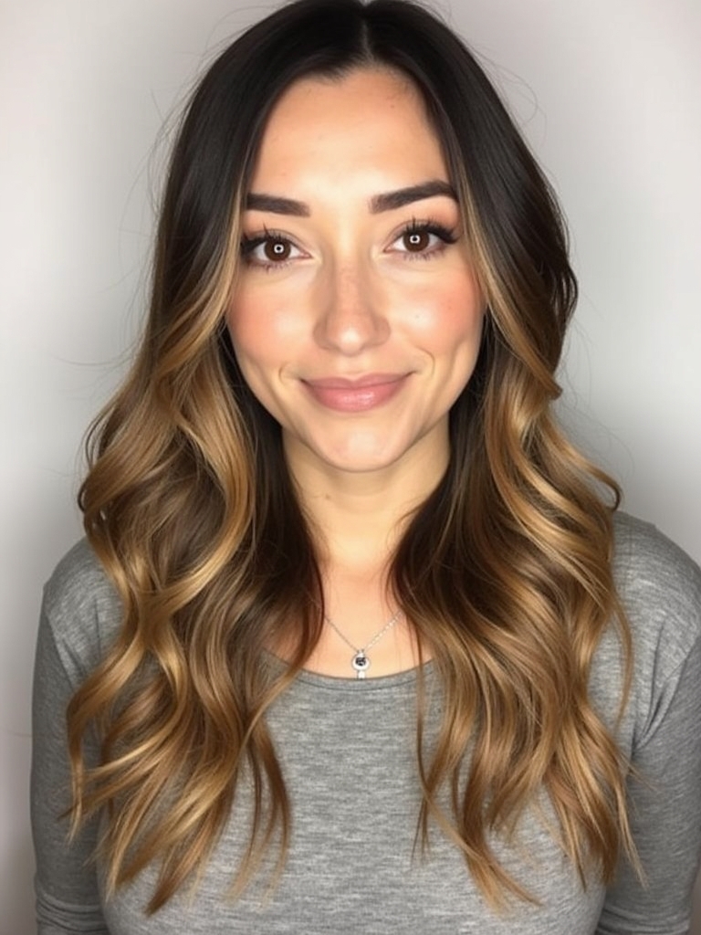 Pastel Toned Caramel Balayage
