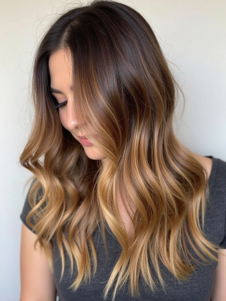 Glossy Caramel Balayage