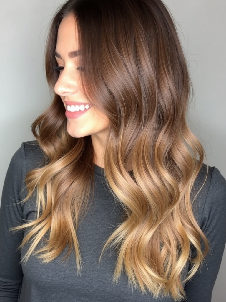 Sunkissed Ends Caramel Balayage