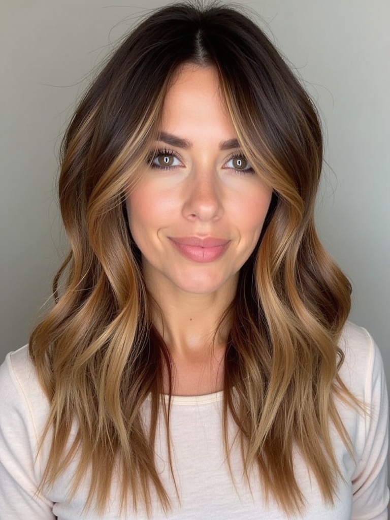 Bold Caramel Balayage
