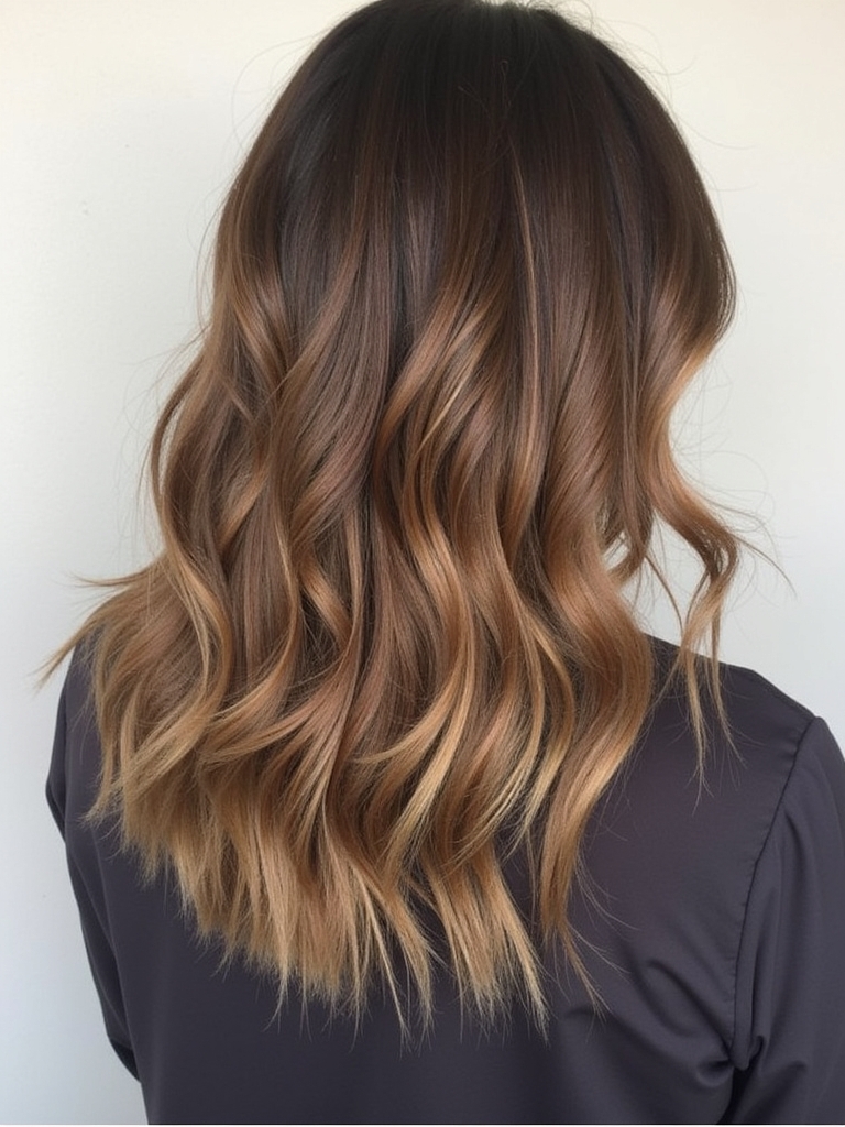 Dimensional Caramel Balayage