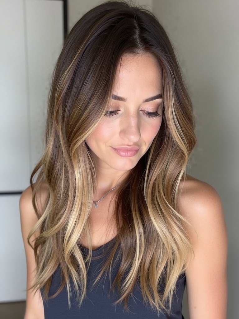 Edgy Honey Brown Balayage