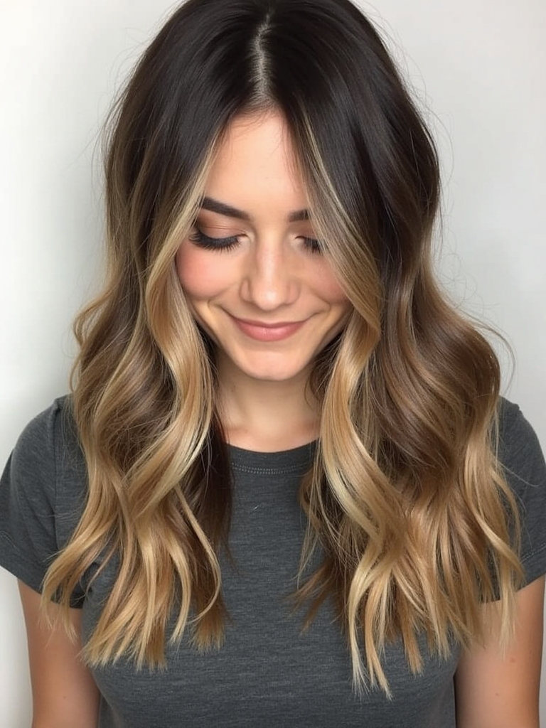 Classic Honey Brown Balayage