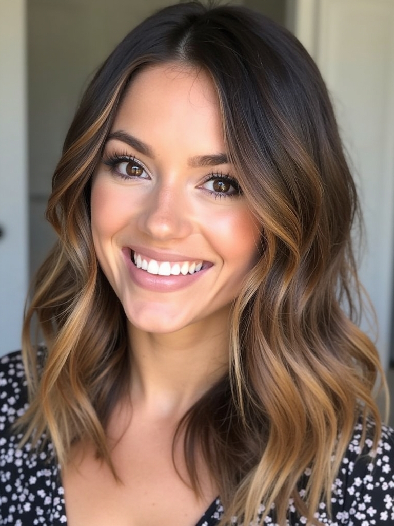 Beachy Honey Brown Balayage