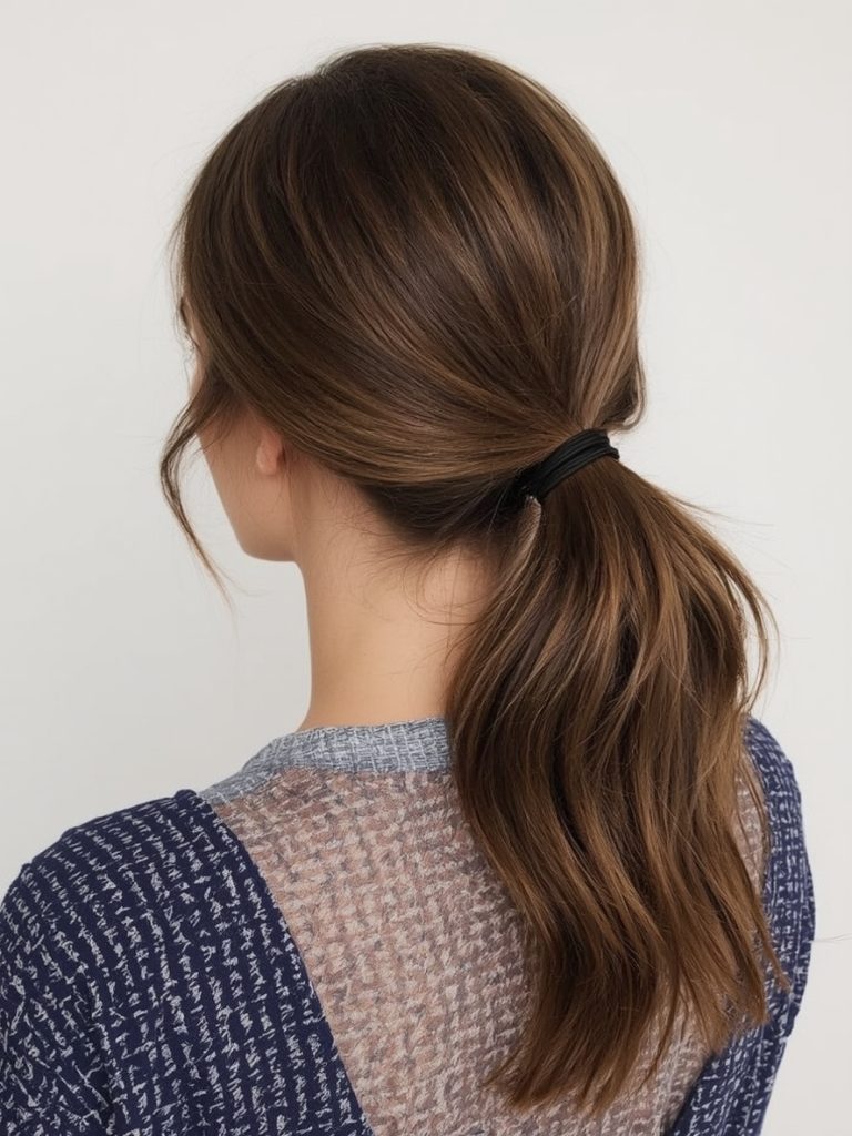 Long Hair Older Women: Voluminous Blowout with Lift at the Roots