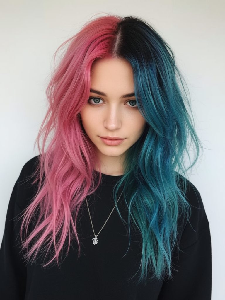 Undercolor Hair: The Peekaboo Braid Base