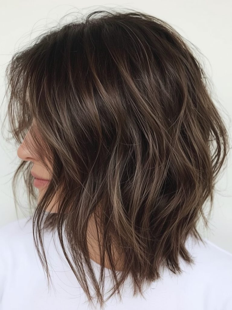 Brunette Summer Hair 2025: Brunette with Hidden Highlights