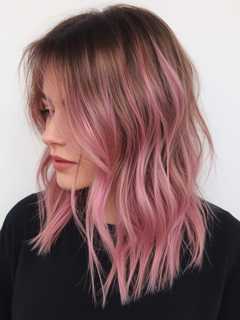Undercolor Hair: Feathered Ends