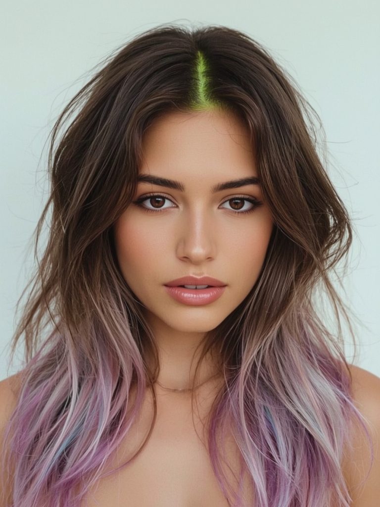Undercolor Hair: The Triangle Peekaboo