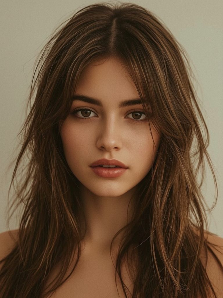 Butterfly Haircut Long Hair For Round Face: Deep Conditioning