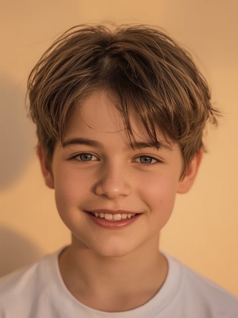 Boys Summer Haircut: The Mid Fade with Textured Top