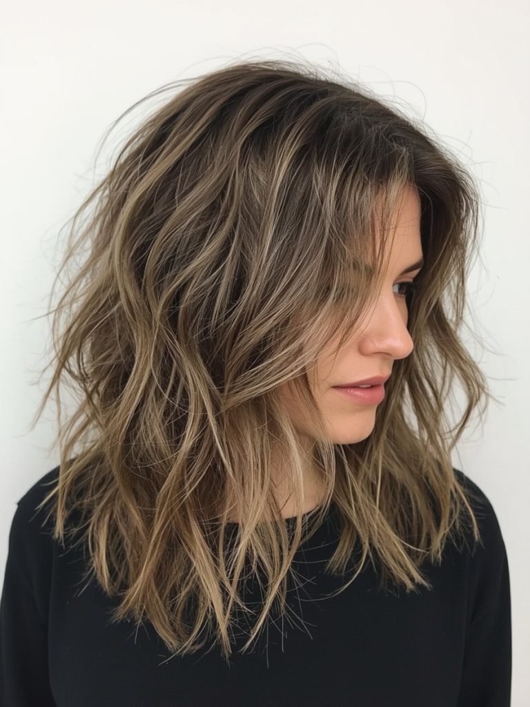 Long Hair Older Women: High Ponytail with Volume at the Crown