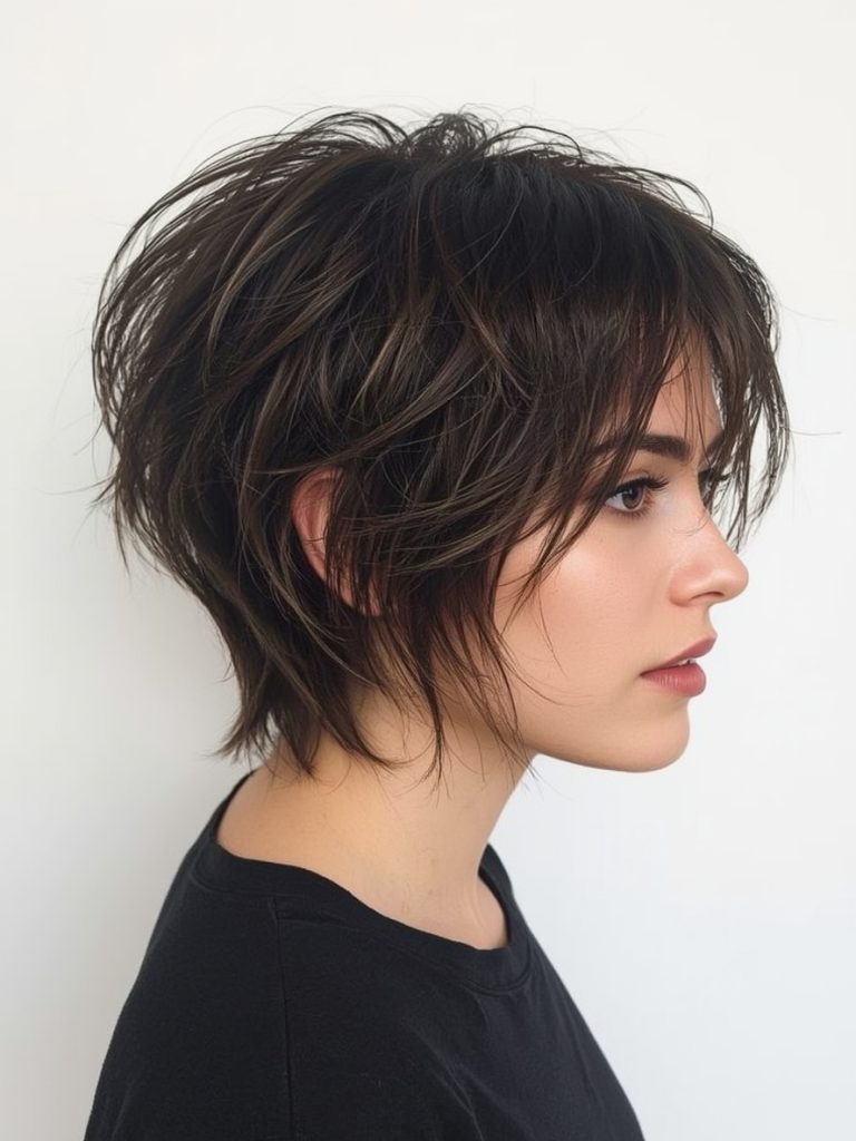 Short Messy Haircuts For Women: The Shaggy Lob