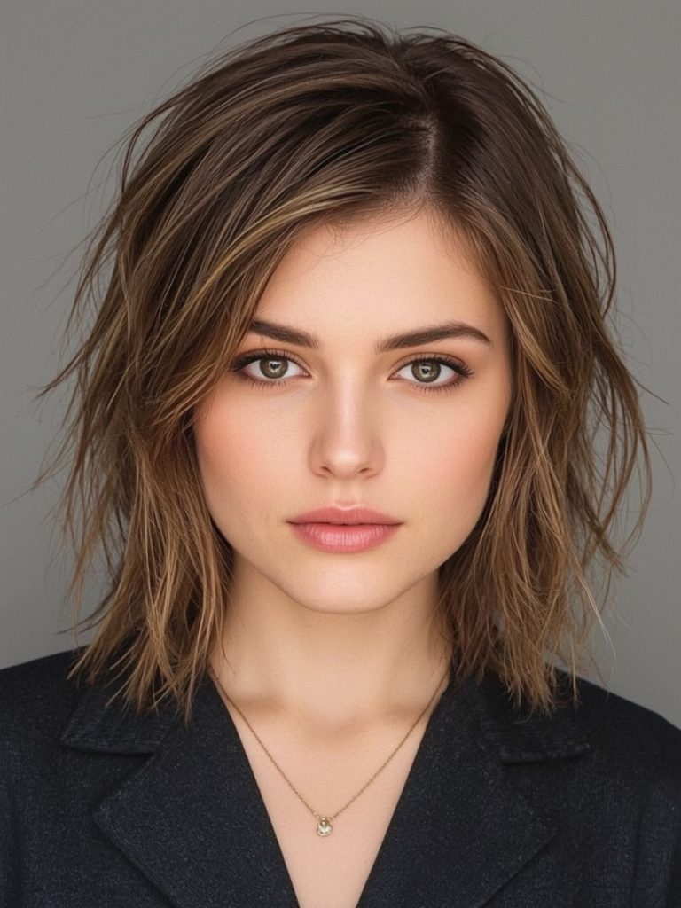 Short Messy Haircuts For Women: The Textured French Bob
