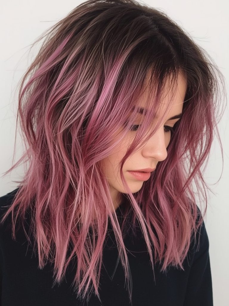 Undercolor Hair: Textured Color Blocks