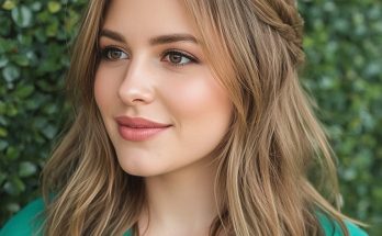 Butterfly Haircut Long Hair For Round Face: Curtain Bangs