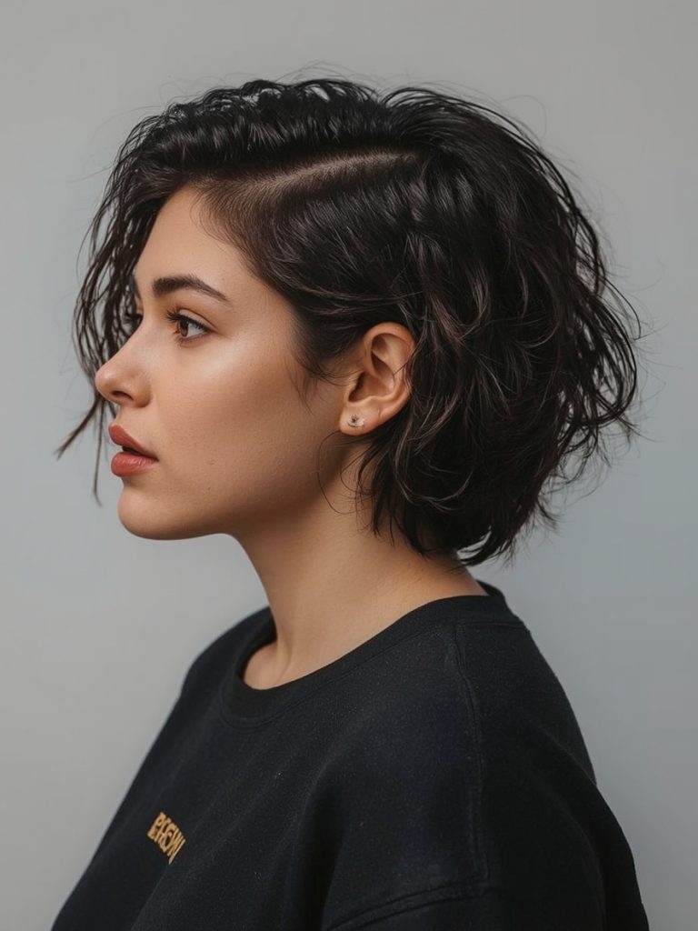 Choppy Layered Bob with Balayage: Bobs For Thin Hair Older Women