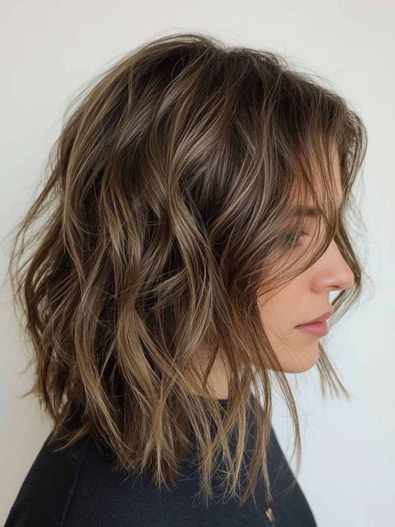 Blunt Bob with Middle Part: Bobs For Thin Hair Older Women