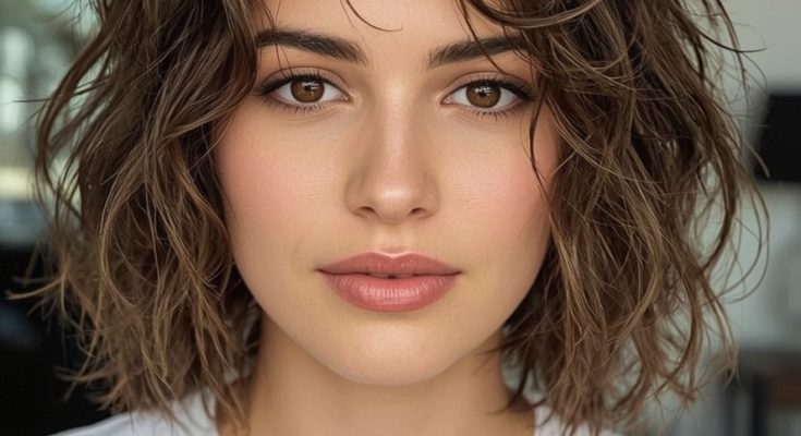 Chin-Length Bob with Soft Waves: Bobs For Thin Hair Older Women