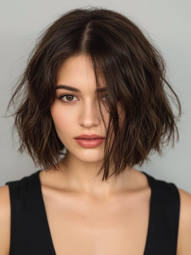 Stacked Bob with Nape Undercut: Bobs For Thin Hair Older Women