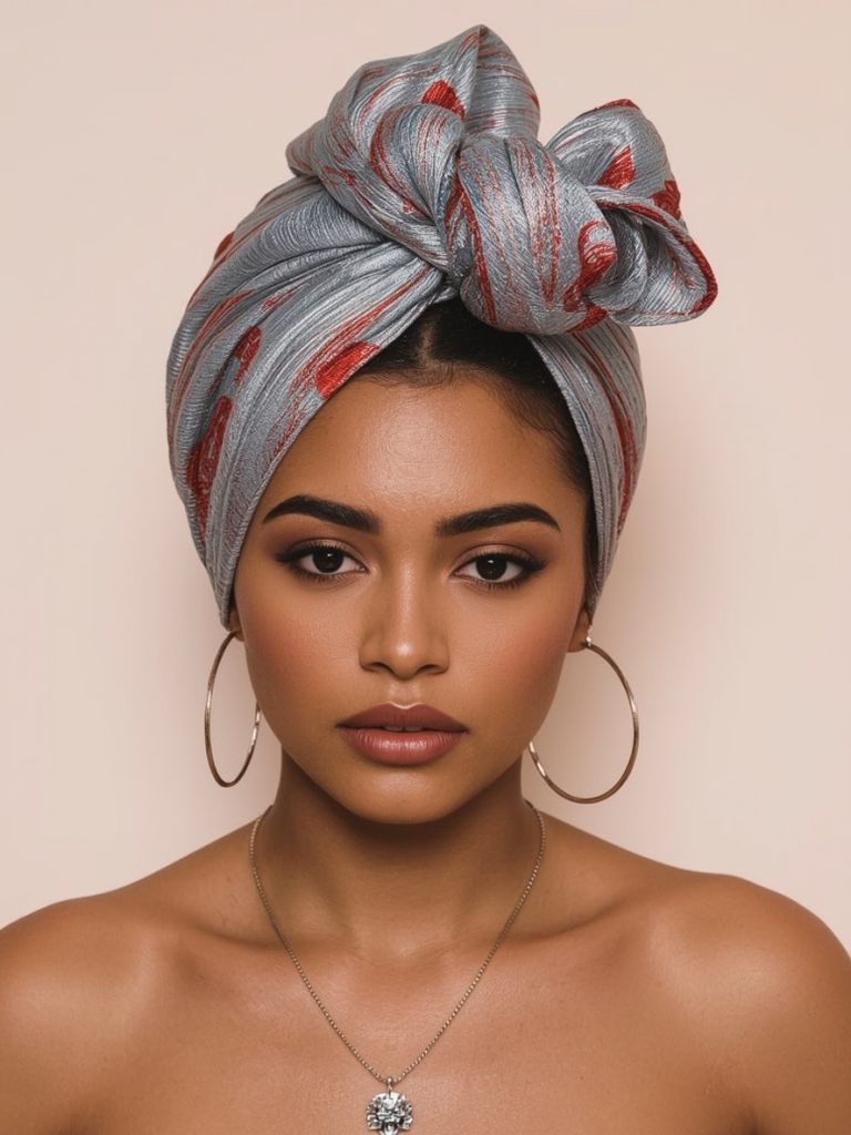 Silver Pixie Cut on Dark Skin