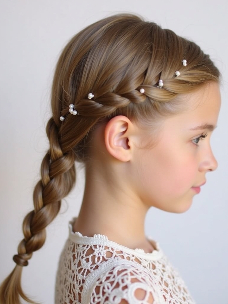 Easy Hairstyles For School: Double Dutch Braids Into Buns
