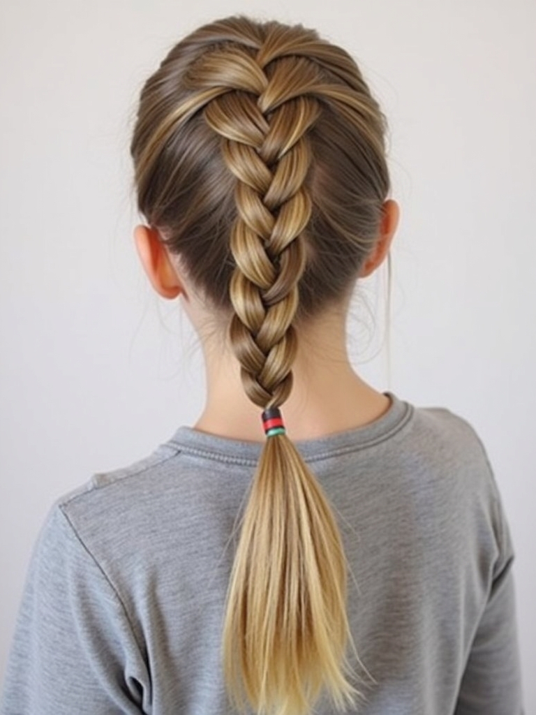 Hairstyles For School: Low Side Bun with Flower
