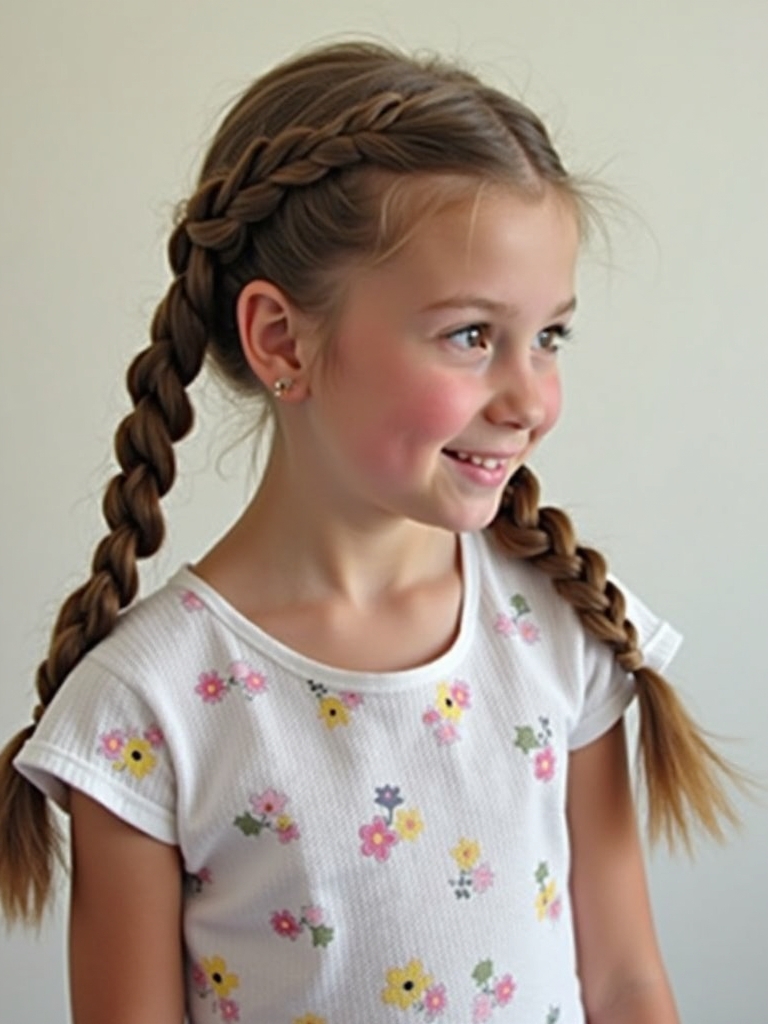 Hairstyles For School: Half-Up Space Buns