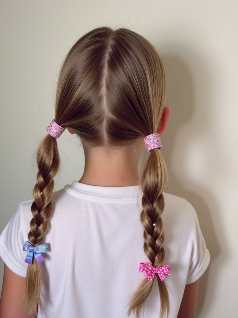 Easy Hairstyles For School: Half-Up French Braid