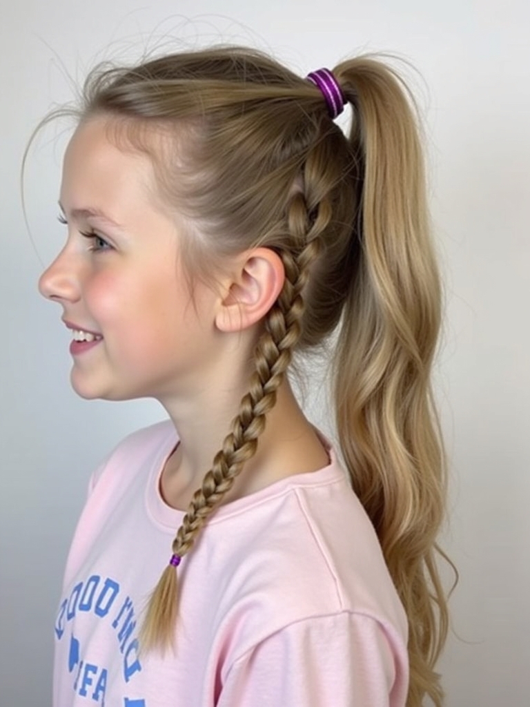 Easy Hairstyles For School: Dutch Lace Braid