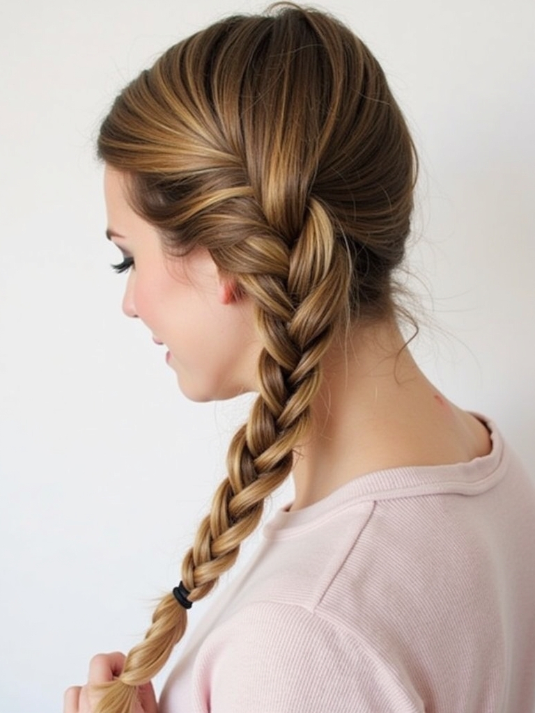 Cute Easy Hairstyles: Space Buns with Glitter Roots