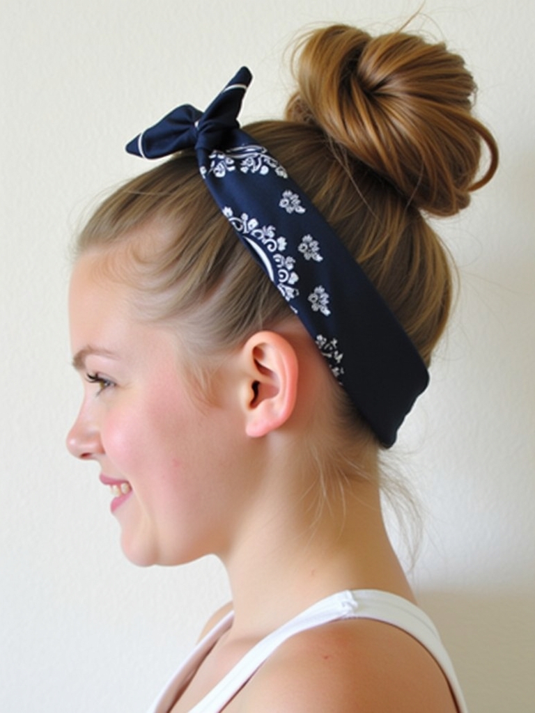 Easy Hairstyles For School: Twist and Pin Hairstyle