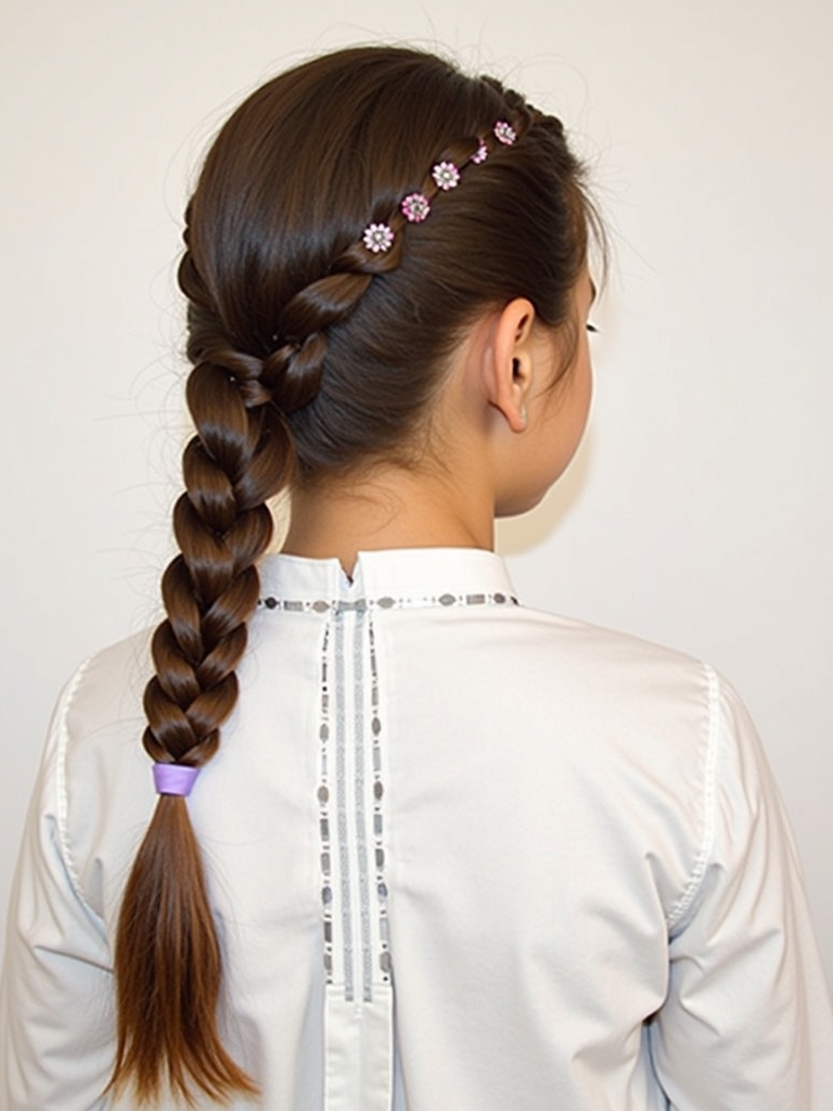 Easy Hairstyles For School: Crown Braid