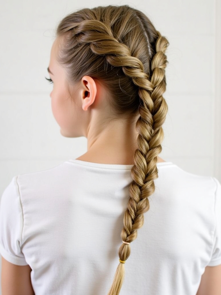 Easy Hairstyles For School: Accessorized Low Ponytail