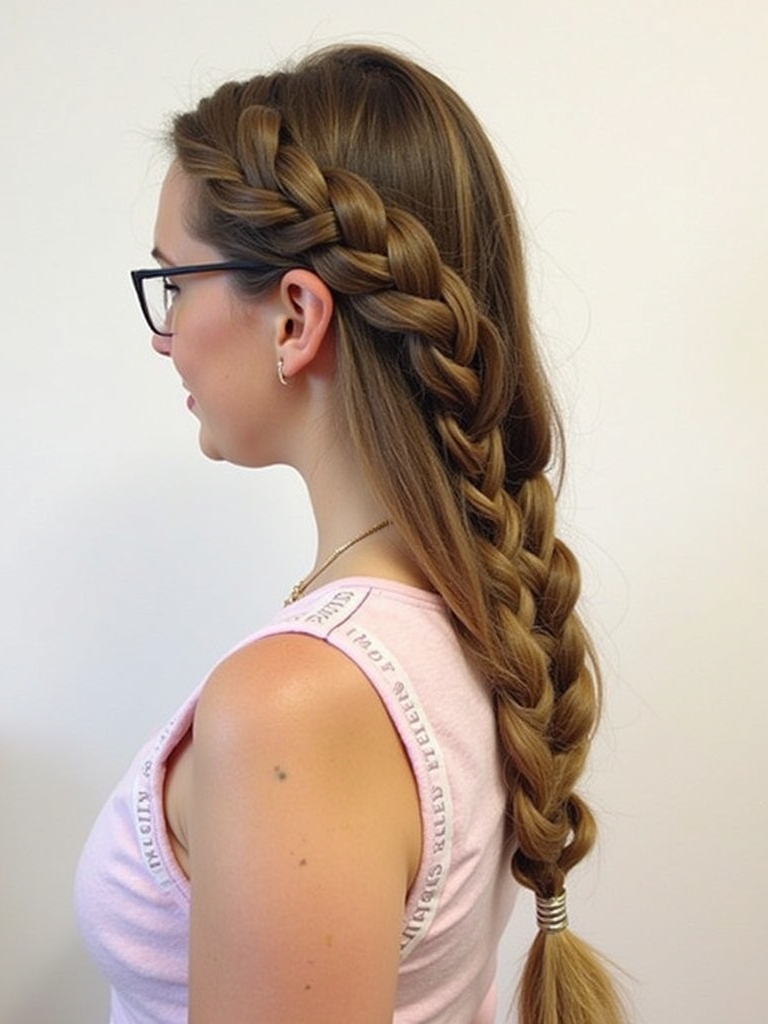 Easy Hairstyles For School: Sleek Low Ponytail